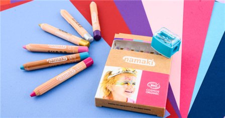 Namaki  kindermake - up - potloden Schmink - Magical - 6 kleuren (biologisch gecertificeerd:)