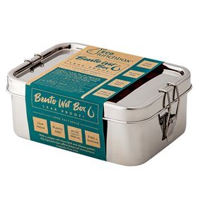 ECOlunchbox Bento Wet Box- rechthoekig- RVS- lekvrij