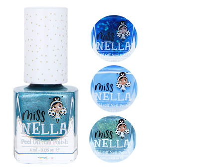 Miss Nella peel off kinder nagellak - blauw tinten