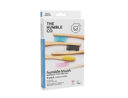 The Humble Co - Bamboe tandenborstels - medium - 5 stuks