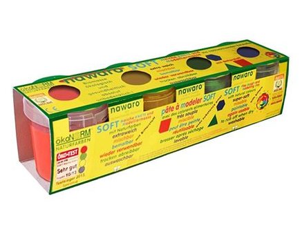Oekonorm Boetseerklei - 4 kleuren - Rood, geel, groen en blauw