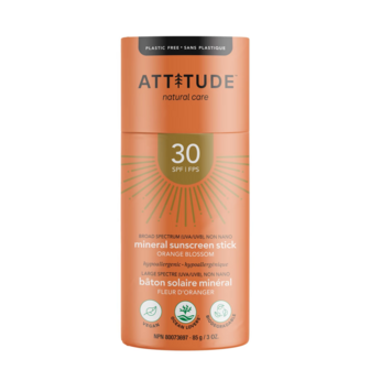 Attitude Zonnebrandstick - SPF 30 - Orange Blossom - 85 gram - vegan