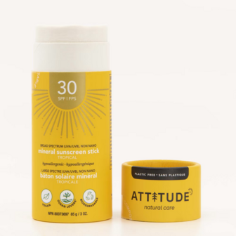 Attitude Zonnebrandstick - SPF 30 - Tropical - 85 gram - vegan