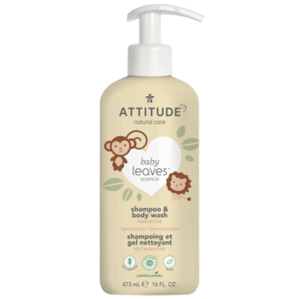Attitude Baby Leaves 2 in1 Shampoo- Bodywash - Baby Pear Nectar - vegan