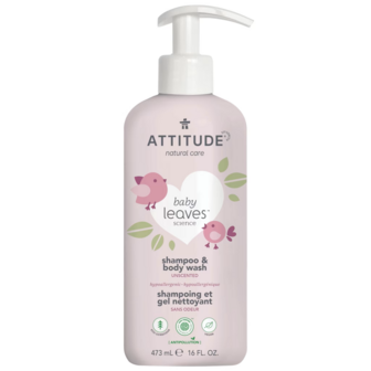 Attitude Baby Leaves - Shampoo &amp; Body Wash - baby - parfumvrij  - vegan