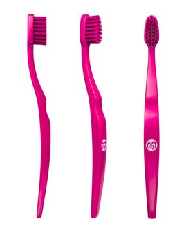 Biobrush tandenborstel roze kind  zacht- biologisch afbreekbaar - 1 st