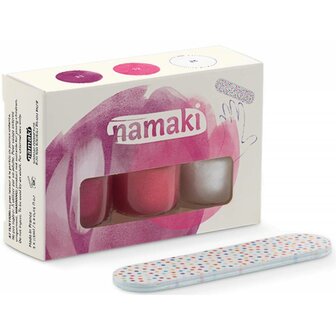 Namaki, doosje met drie afpelbare nagellakjes - Fruity sorbet