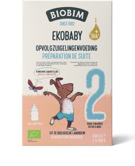 Biobim Ekobaby 2 opvolg zuigelingenvoeding 6 - 10 maanden bio - 600 gram