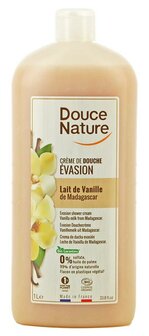 Douce Nature Douchecreme evasion vanillemelk uit Madagaskar bio - 1 liter