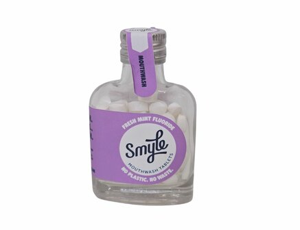 Smyle mondwater tabs  flesje- fresh mint - 50 stuks