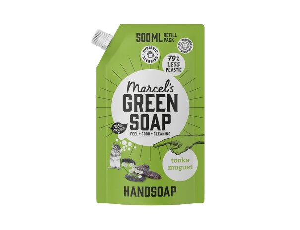 Marcels Green Soap Handzeep navulzak - 500 ml