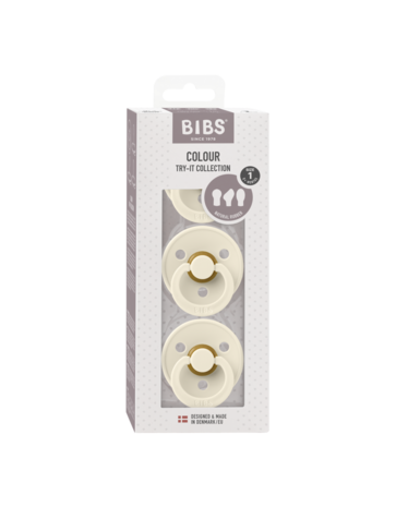 BIBS Try-it-3 pack Collection - Ivory Size 1- 0 tot 6 mnd